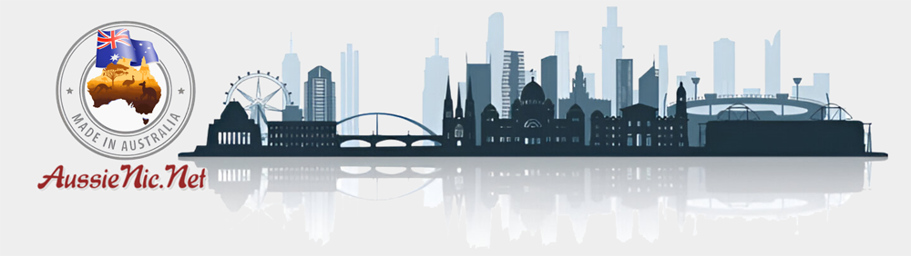 Made in Australia - White Wall Street Logo